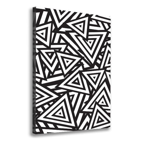 Impresión en lienzo vertical Fondo de triángulos