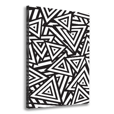 Impresión en lienzo vertical Fondo de triángulos