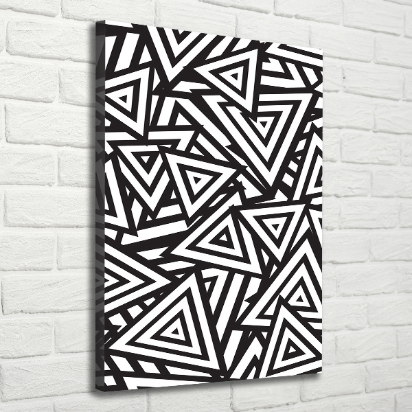 Impresión en lienzo vertical Fondo de triángulos