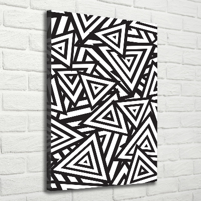 Impresión en lienzo vertical Fondo de triángulos