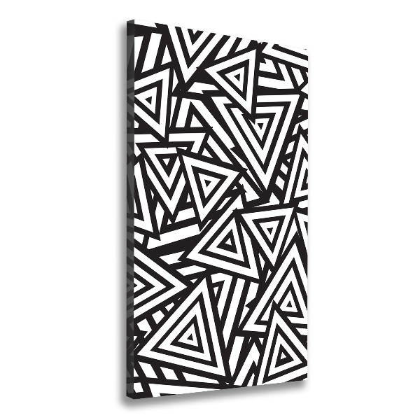 Impresión en lienzo vertical Fondo de triángulos