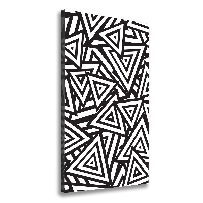 Impresión en lienzo vertical Fondo de triángulos