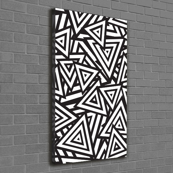 Impresión en lienzo vertical Fondo de triángulos