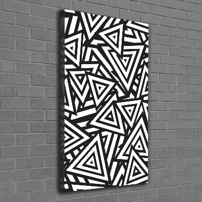 Impresión en lienzo vertical Fondo de triángulos