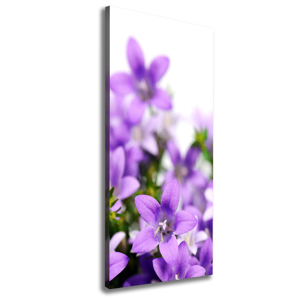 Impresión en lienzo vertical Campanas moradas
