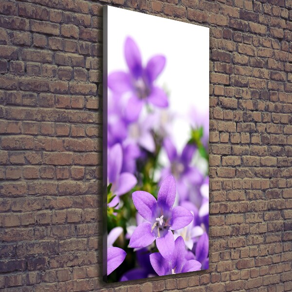 Impresión en lienzo vertical Campanas moradas