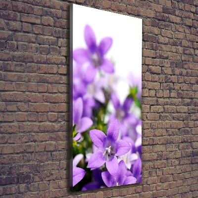 Impresión en lienzo vertical Campanas moradas