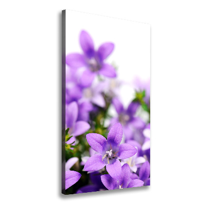 Impresión en lienzo vertical Campanas moradas