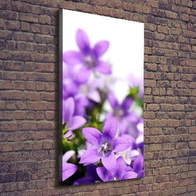 Impresión en lienzo vertical Campanas moradas