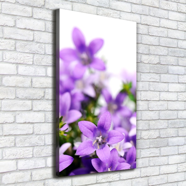 Impresión en lienzo vertical Campanas moradas