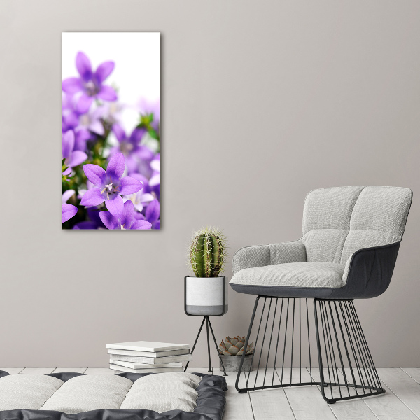 Impresión en lienzo vertical Campanas moradas