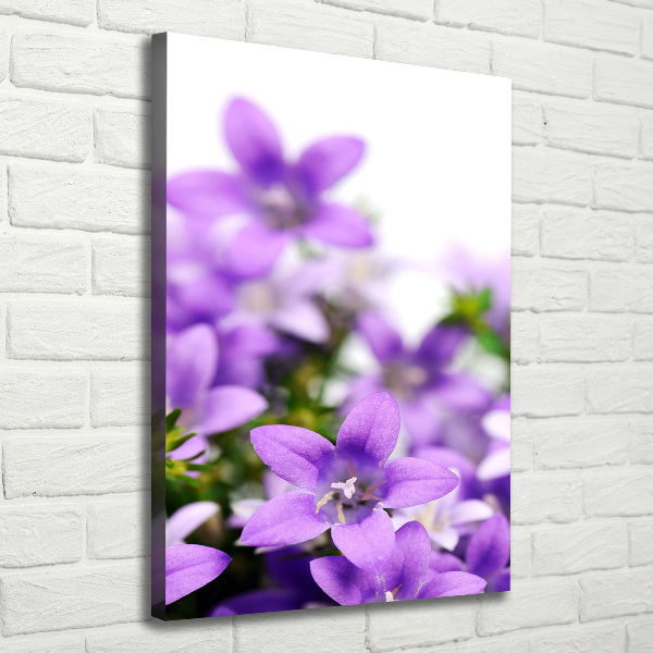 Impresión en lienzo vertical Campanas moradas
