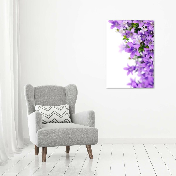 Impresión en lienzo vertical Campanas moradas