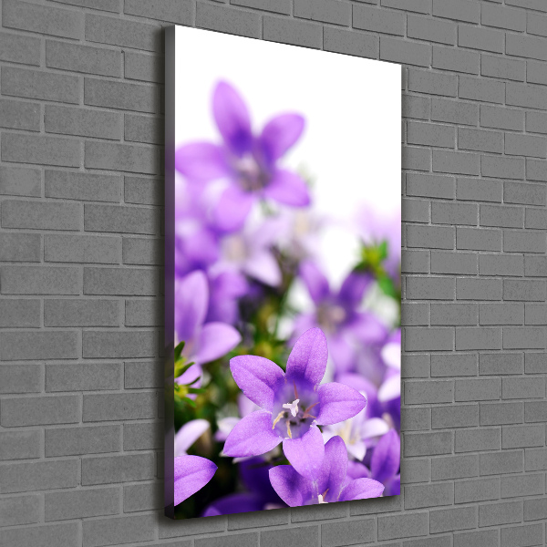Impresión en lienzo vertical Campanas moradas