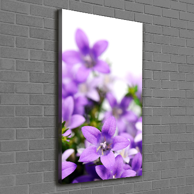 Impresión en lienzo vertical Campanas moradas