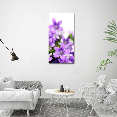 Impresión en lienzo vertical Campanas moradas