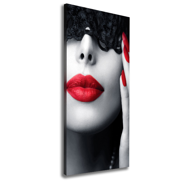 Impresión en lienzo vertical Máscara de encaje