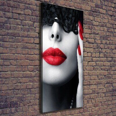 Impresión en lienzo vertical Máscara de encaje