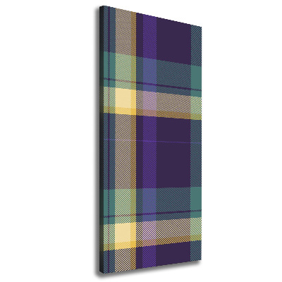 Impresión en lienzo vertical Textura a cuadros