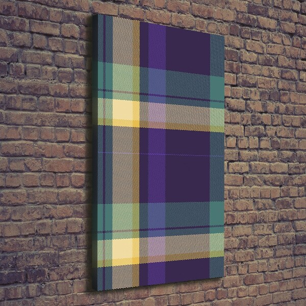 Impresión en lienzo vertical Textura a cuadros