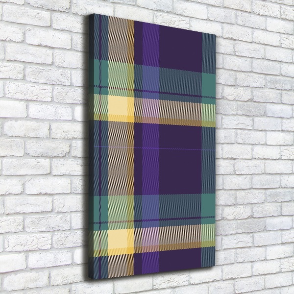 Impresión en lienzo vertical Textura a cuadros