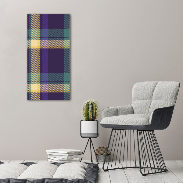 Impresión en lienzo vertical Textura a cuadros