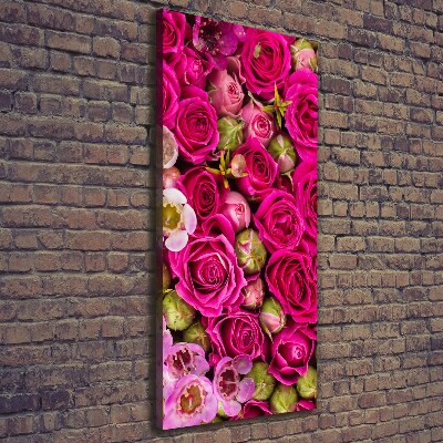 Cuadro moderno en lienzo resistente uv vertical Un ramo de flores