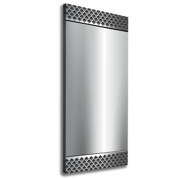 Fotografía en lienzo vertical Fondo de metal