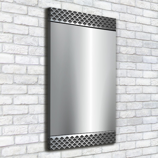 Fotografía en lienzo vertical Fondo de metal