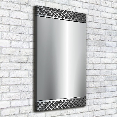 Fotografía en lienzo vertical Fondo de metal