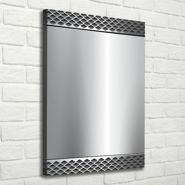 Fotografía en lienzo vertical Fondo de metal