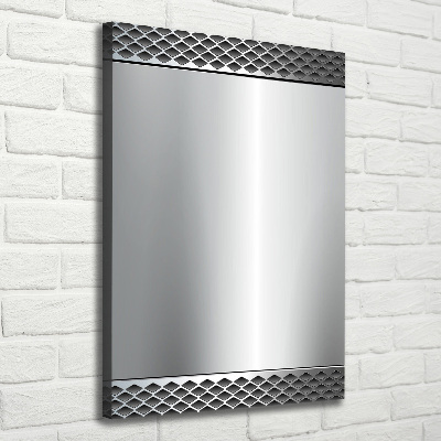 Fotografía en lienzo vertical Fondo de metal