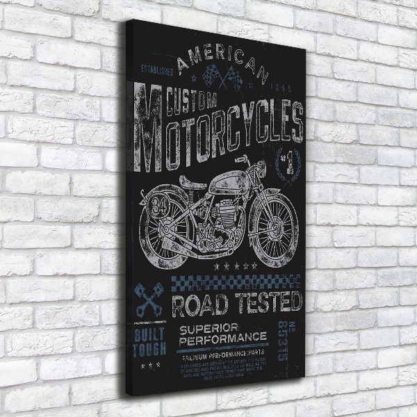 Impresión en lienzo vertical Automotor