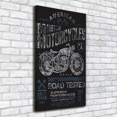 Impresión en lienzo vertical Automotor