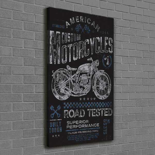 Impresión en lienzo vertical Automotor