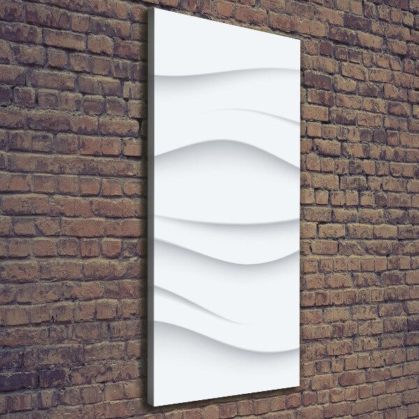 Cuadro moderno en lienzo resistente uv vertical Ondas abstractas