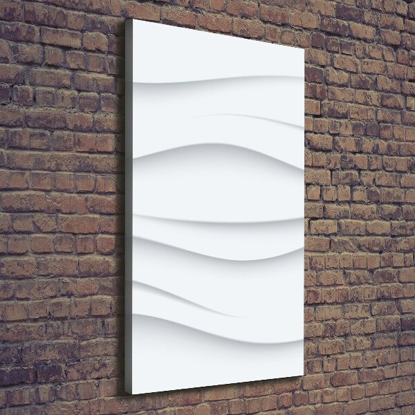 Cuadro moderno en lienzo resistente uv vertical Ondas abstractas