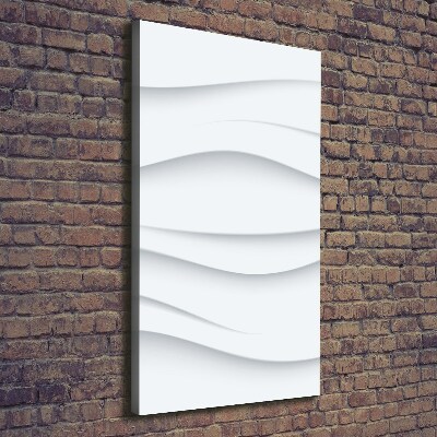 Cuadro moderno en lienzo resistente uv vertical Ondas abstractas