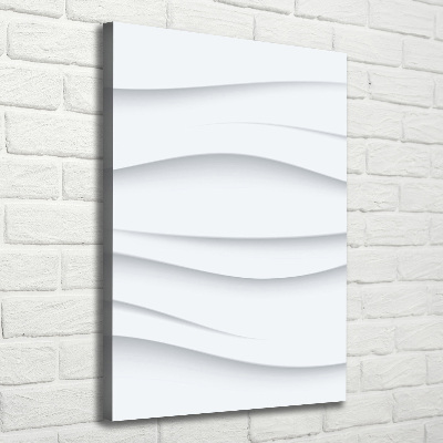 Cuadro moderno en lienzo resistente uv vertical Ondas abstractas