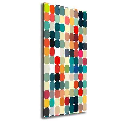 Cuadro canvas decorativo para salón vertical Fondo geométrico