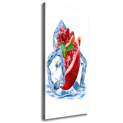 Cuadro moderno en lienzo resistente uv vertical Granada y hielo