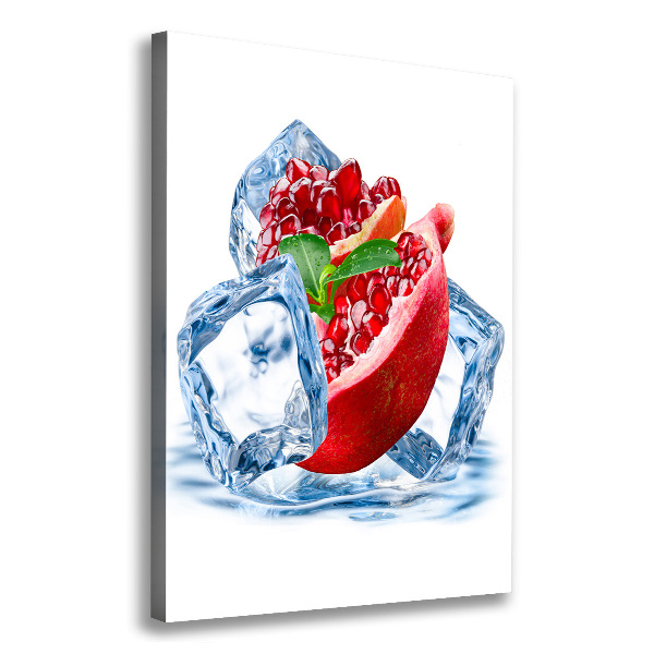 Cuadro moderno en lienzo resistente uv vertical Granada y hielo