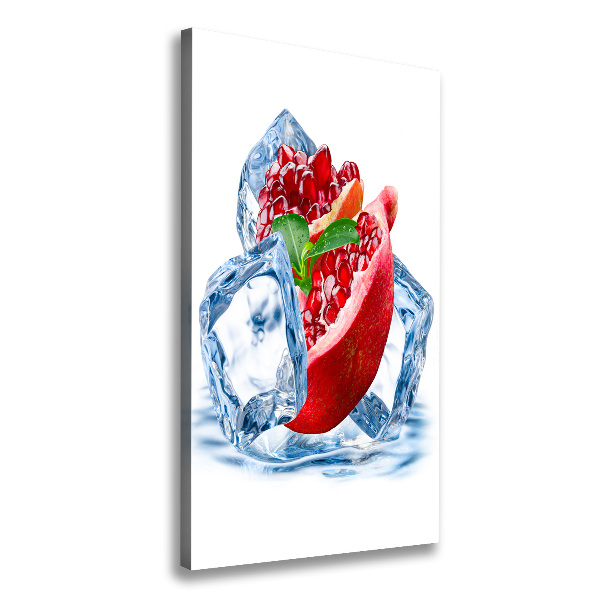 Cuadro moderno en lienzo resistente uv vertical Granada y hielo
