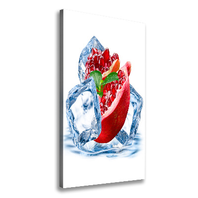 Cuadro moderno en lienzo resistente uv vertical Granada y hielo