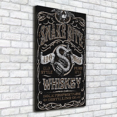 Fotografía en lienzo vertical Whisky