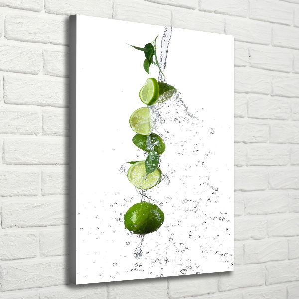 Cuadro canvas decorativo para salón vertical Limas