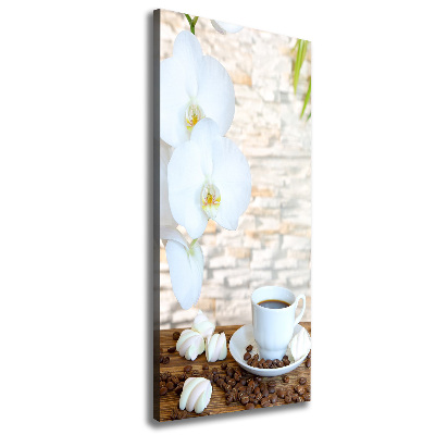 Impresión en lienzo vertical Una taza de café