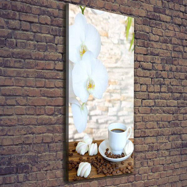 Impresión en lienzo vertical Una taza de café