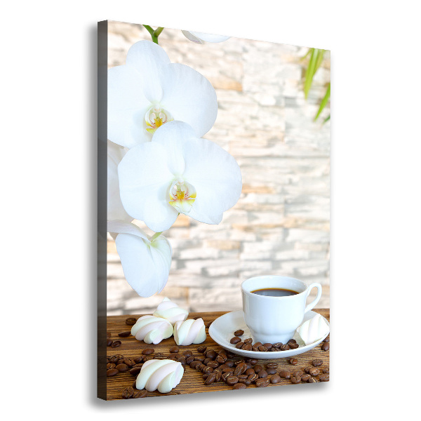 Impresión en lienzo vertical Una taza de café