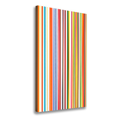 Cuadro moderno en lienzo resistente uv vertical Rayas de colores